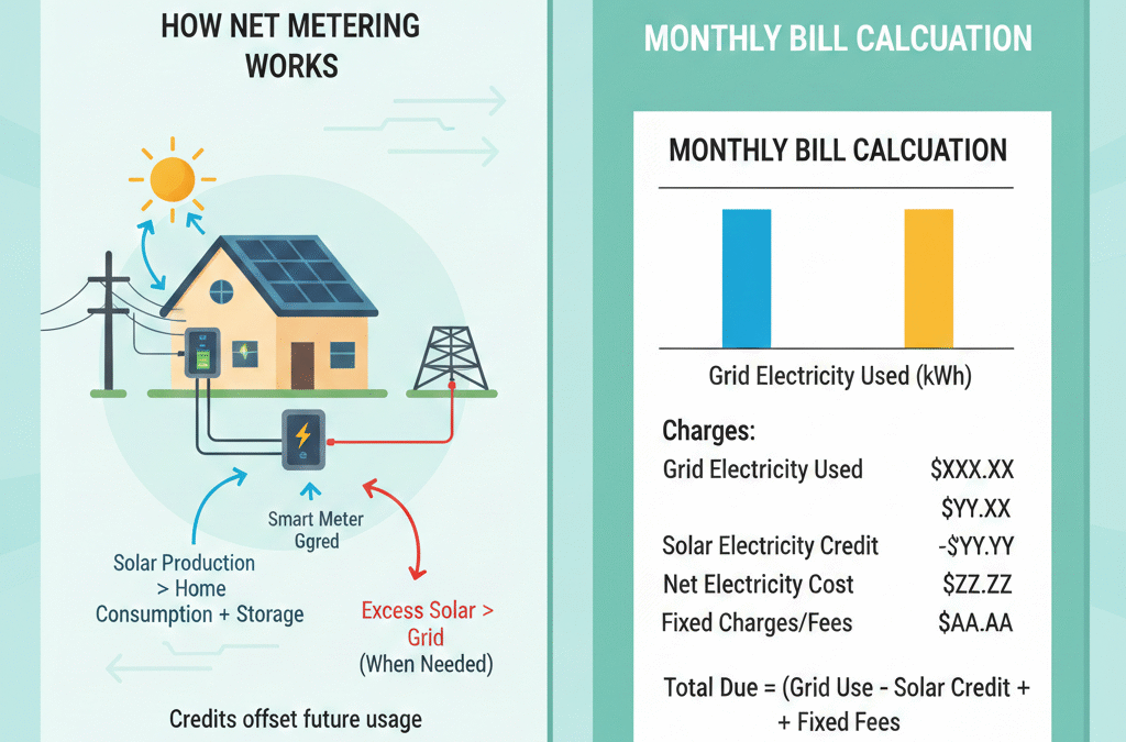 How Net Metering Works & How Monthly Bills Are Calculated