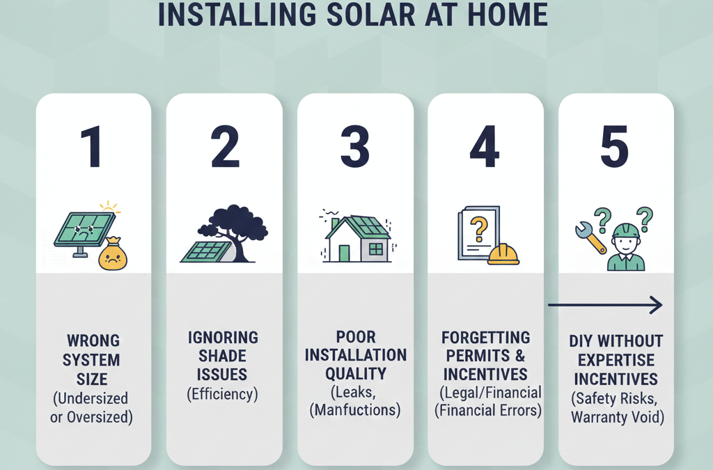 5 Mistakes People Make When Installing Solar at Home