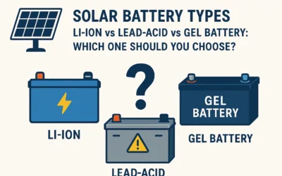 Solar Battery Types — Li-ion vs Lead-acid vs Gel Battery: Which One Should You Choose?